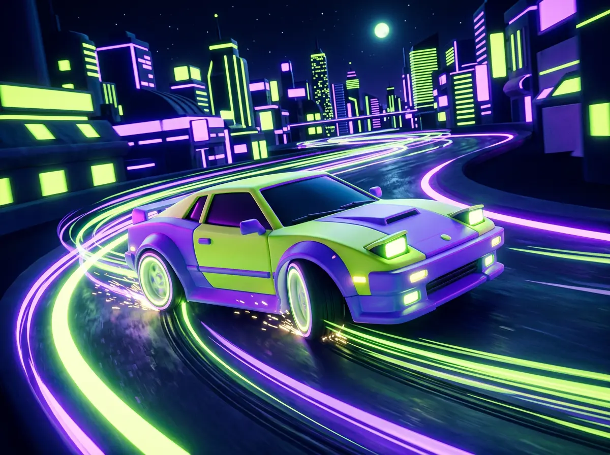Neon Drift key art